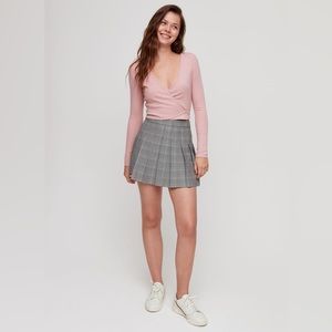 Aritzia Best Sunday Plaid Skirt